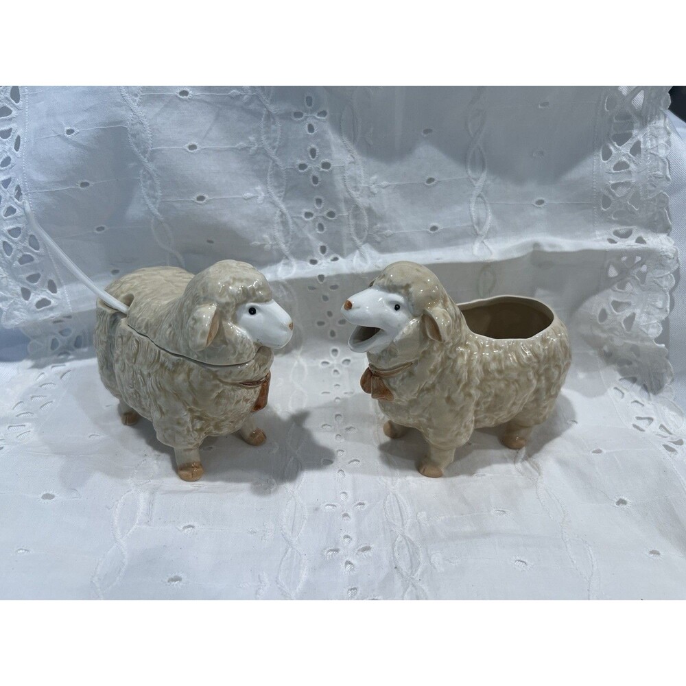 Sugar Bowl & Creamer Set Otagiri 1983 Mint Condition Made In Japan Must Have